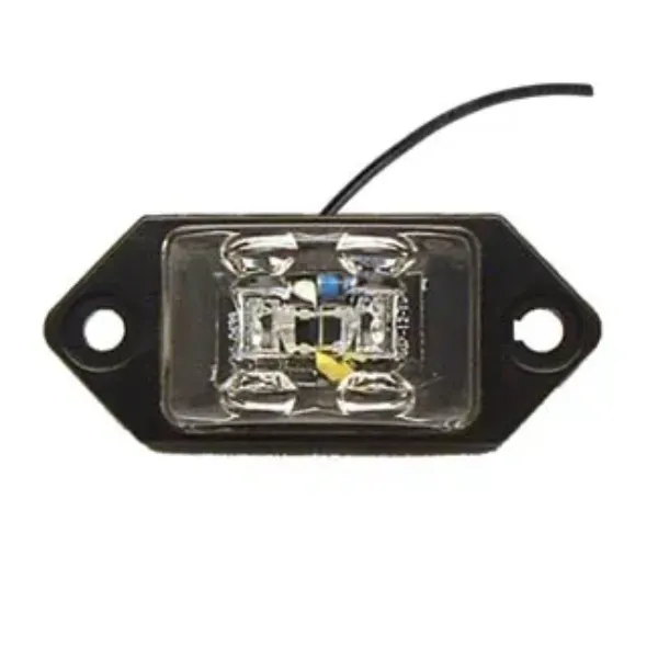 Charger Jr. Amber 2-LED Marker & Clearance Light – Clear Lens, 1-Wire, 12V