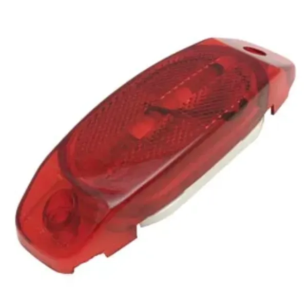2-1/16 x 6 Inch Red Incandescent Marker Light with Reflector