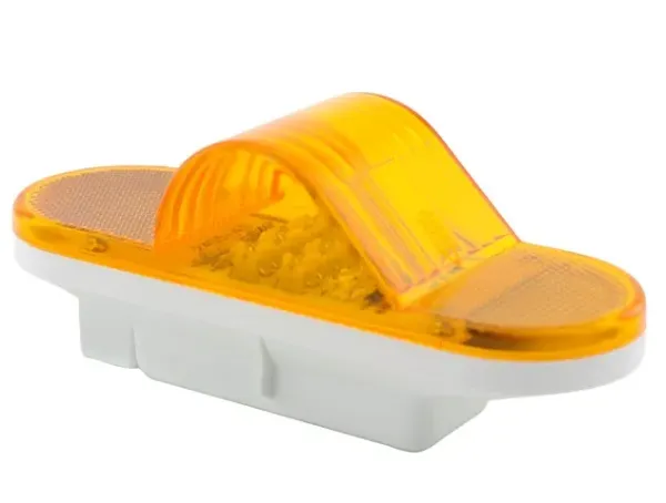 6 Inch Oval Amber 9-LED Mid-Turn Marker Light with Reflector – Grommet Mount