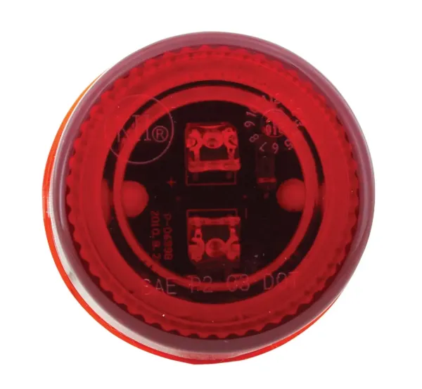 2" Round Red 3-LED PC2 Marker & Clearance Light