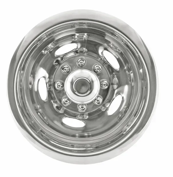 17" x 6.5" Universal Wheel Simulator Set – Dodge & Chevy, 8 Lug, 5 Hand Hole, 360° Retention, 2WD/4WD Dual Rear & Tag