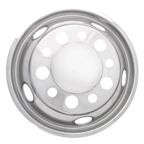 22.5" x 8.25" Front Wheel Simulator Set – 10 Lug, 11.25" Bolt Circle, 5 Hand Hole, Pop-Off Axle Cap