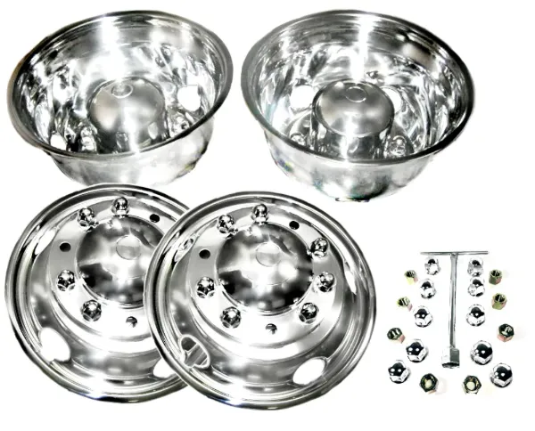 22.5" x 8.25" Wheel Simulator Set – 10 Lug, 285.7mm Bolt Circle, 5 Hand Hole, 33mm