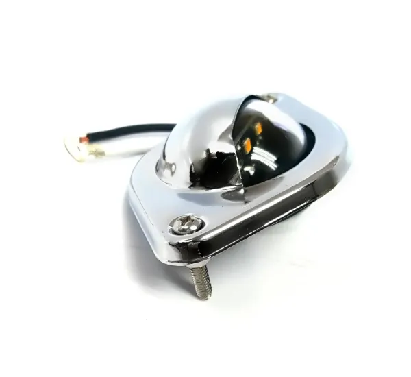 12V SMD LED License Plate Light – Clear Lens, Stainless Steel Housing, 2-Wire