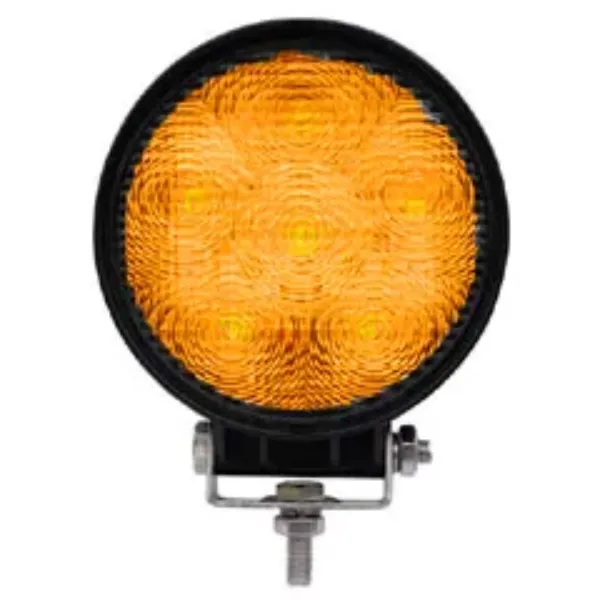 18W 6-LED Amber Flood Work & Utility Light – 1,350 Lumens, Aluminum Housing