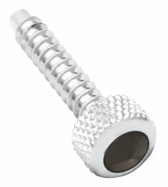 Freightliner Chrome Dash Screws with Black Jewel Accent – 2 Pack