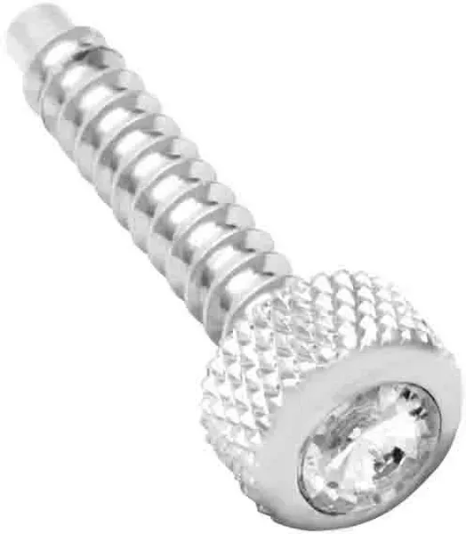 Freightliner Chrome Dash Screws with Silver Jewel Accent – 2 Pack