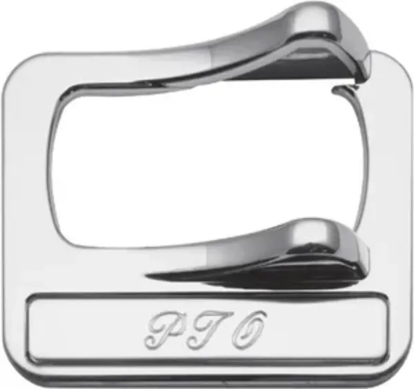 Peterbilt Ergonomic Dash Chrome Guarded Power Take-Off (PTO) Switch Plate