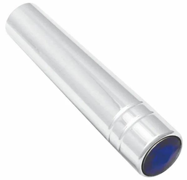 Short Chrome Toggle Switch with Blue Jewel 7/8 Inch – 2 Pack