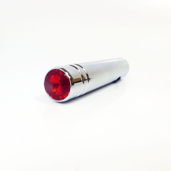 Long Chrome Toggle Switch with Red Jewel – 2 Pack
