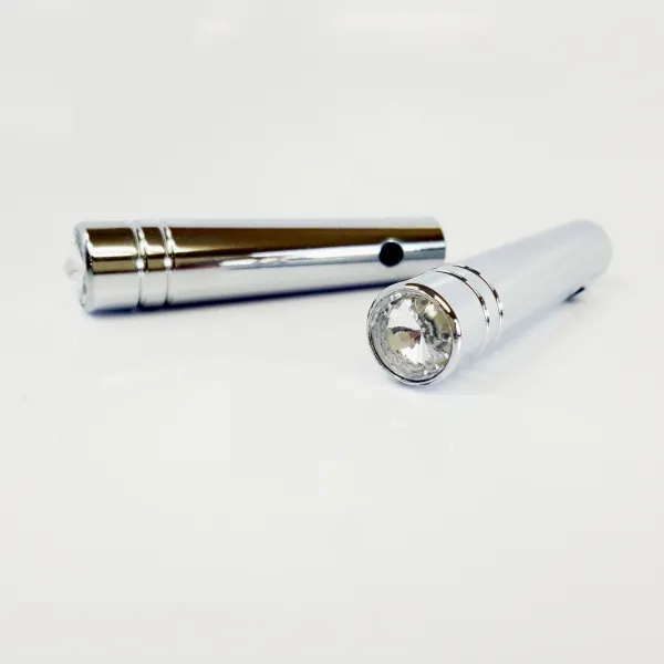 Long Chrome Toggle Switch with Silver Jewel – 2 Pack