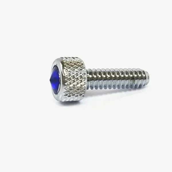 Peterbilt Small Chrome Dash Screw – Blue Finish