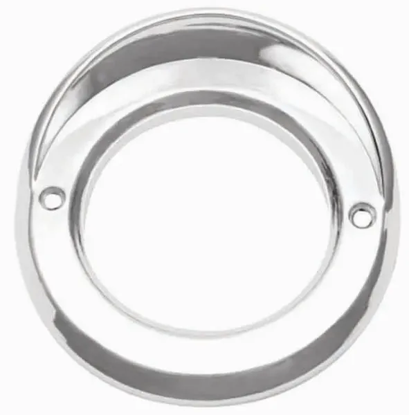 2.5 Inch Round Chrome Light Bezel with Visor