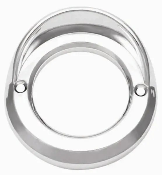 2" Round Light Bezel with Visor – Chrome-Finished ABS