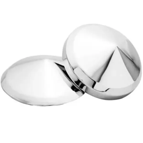 Front Madonna Style Hub Cap – 4 & 5 Tab, 220mm Bore, Stainless Steel