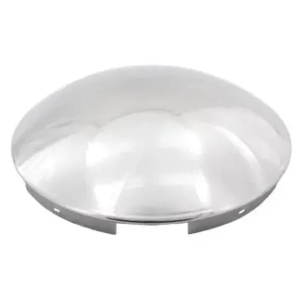 Stainless Steel Rear Baby Moon Hub Cap – 22.5" & 24.5" Wheels, 8" Center, 5/8" Stud