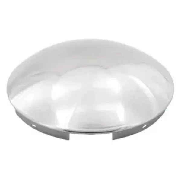 Front Baby Moon Hub Cap – 22.5" & 24.5" Wheels, 5-Tab, 220mm Bore, Stainless Steel