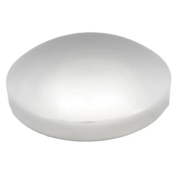 Rear Baby Moon Hub Cap 22.5 and 24.5 Inch Stainless Steel 8 Inch Center 5/8 Stud
