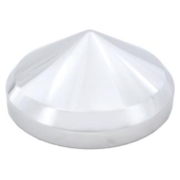 Rear Madonna Style Hub Cap 22.5 and 24.5 Inch Chrome Steel 5/8 Stud