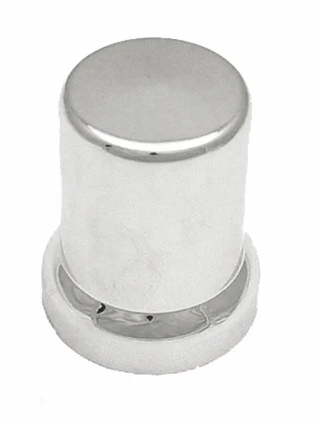 33mm Round Lug Nut Cover with Flange – Chrome Plastic