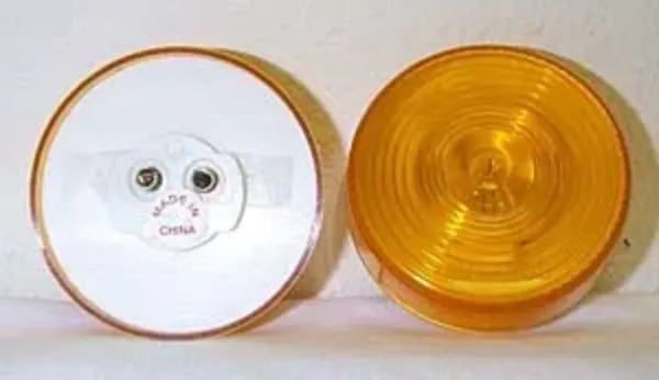 2.5" Round Amber Incandescent Marker & Clearance Light