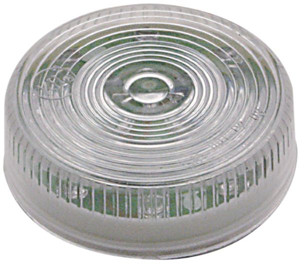 2.5 Inch Round Amber LED Marker Light 13 Diode Clear Lens