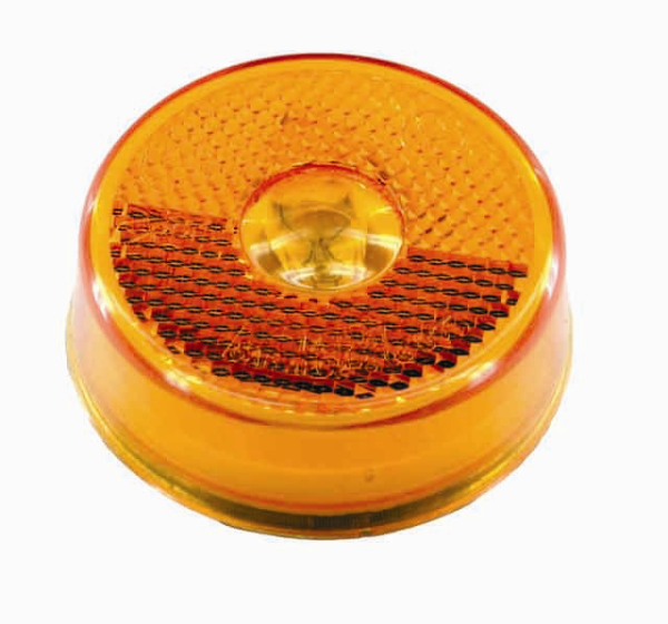 2.5 Inch Round Amber Incandescent Marker Light With Reflector