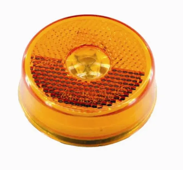 2.5" Round Amber Incandescent Marker & Clearance Light with Reflector