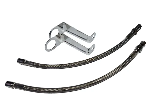 Universal 11" Stainless Steel Valve Stem Extension Kit with Jam Nut Bracket