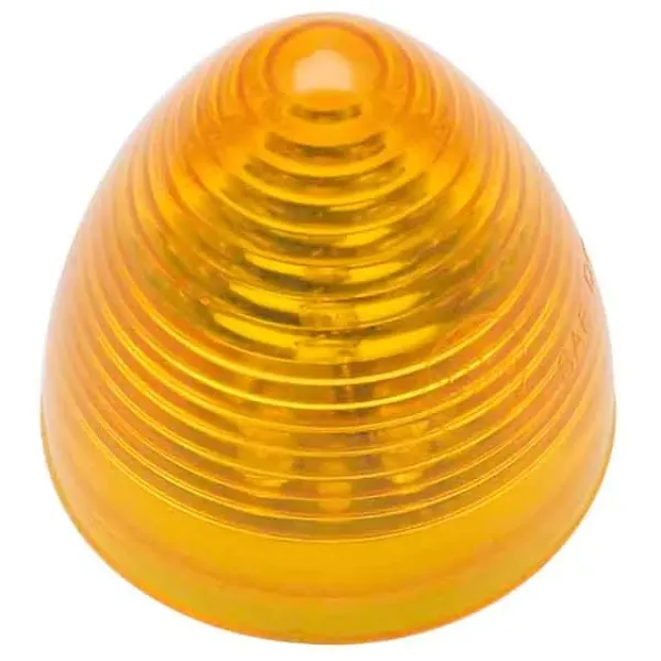 2" Round Amber LED Beehive Marker & Clearance Light – 9 Diode