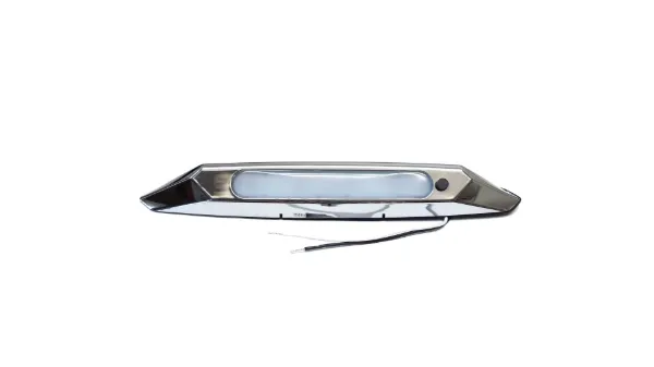 Surface Mount LED Porch Light 11 Inch 12 LED 500 Lumen With Switch Chrome Housing