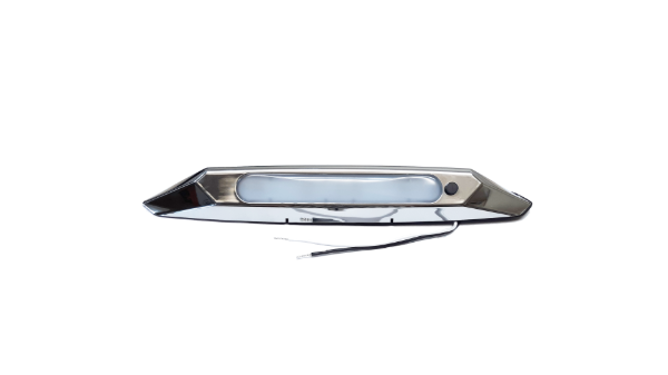 Surface Mount LED Porch Light 11 Inch 12 LED 500 Lumen With Switch Chrome Housing