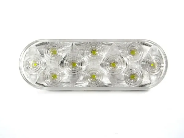 6 Inch Oval LED Utility Light Grommet Mount With Standard Plug