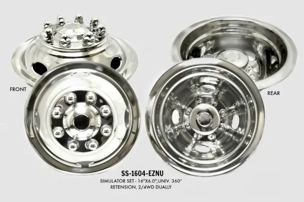 16" x 6" Universal 4WD Wheel Simulator Set – 8 Lug 6.5" Bolt Pattern