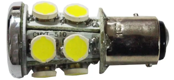 1157 LED Radial Tower Replacement Bulb – 13 SMD, Dual Contact, Cool White
