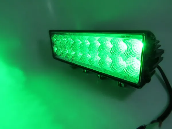 11.2" Double-Row Green LED Off-Road Light Bar – Combo Beam, 54W