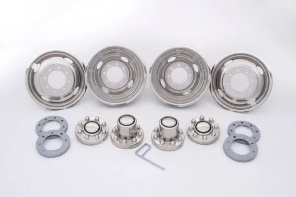 16 Inch Wheel Simulator Set – 8 Lug, Fits 2002 Chevrolet, Under-the-Lug Mount