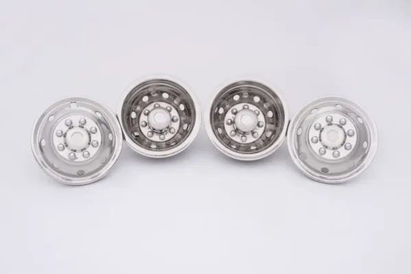 16" × 6" Universal Wheel Simulator Set – 8-Lug, 8-Hole, 360° Retention