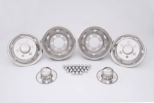 19.5" × 6" Isuzu/Chevy/GMC Wheel Simulator Set – 6-Lug, 41mm Lug Nuts, Topy 127 10TCS / Accuride