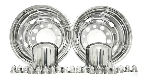 22.5" x 8.25" Rear Wheel Simulator Set – 10 Lug, 11.25" Bolt Circle, 2 Hand Hole