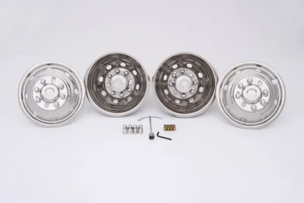 16" Wheel Simulator Set – Ford E350/E450 (1992–2002), 8-Lug, 8-Hole Window