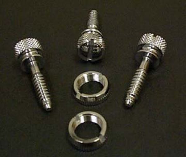Chrome Knurled Head Dash Panel Screws – 14 Pack