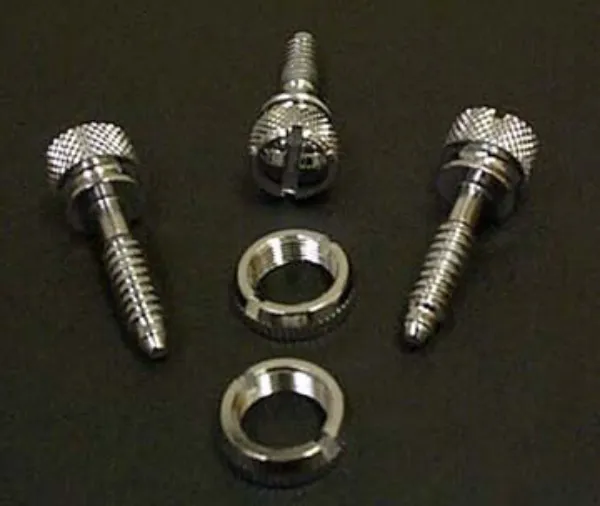Chrome Knurled Head Dash Panel Screws – 14 Pack
