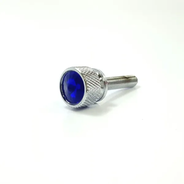 Kenworth BCU Dash Chrome Screw with Blue Jewel Accent – 2000 & Newer