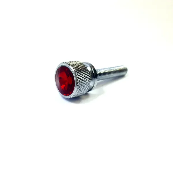 Kenworth BCU Dash Chrome Screw with Red Jewel Accent – 2000 & Newer