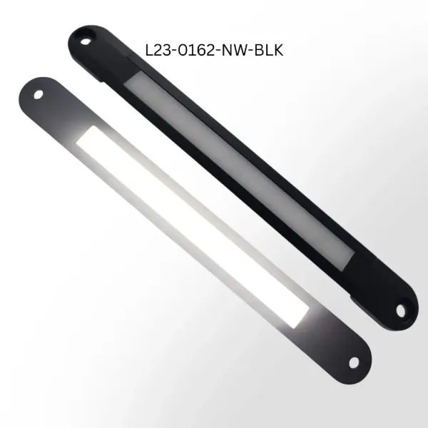 40 Inch Low Profile LED Light Bar 4000K Black Housing with Flange