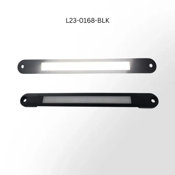 24 Inch Low Profile High Density LED Light Bar 6000K Black Housing with Flange