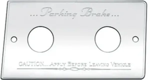 Stainless Steel Air Brake Control Switch Plate Kit with Hardware