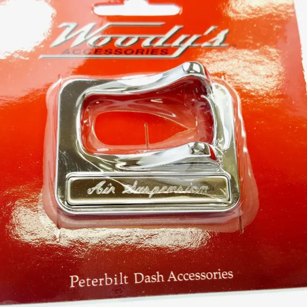Peterbilt Ergonomic Dash Chrome Guarded Air Suspension Switch Plate