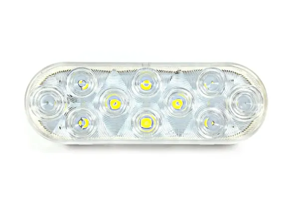 6 Inch Oval LED Backup Light Standard Plug
